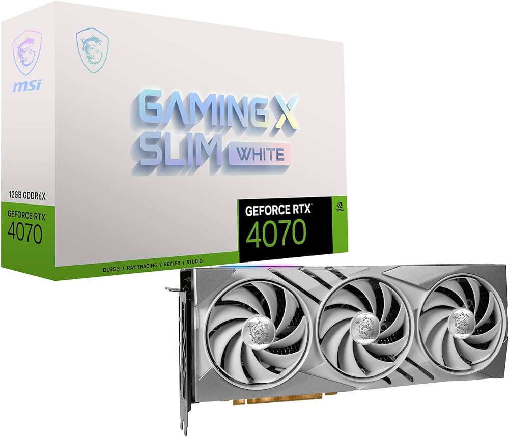 GPU RTX 4070 12GB MSI GAMING X SLIM WHITE